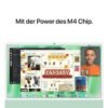 APPLE iMac (2024), MWUU3D/A, All-in-One PC mit 23.5 Zoll Display, Apple M4 Chip, 16 GB RAM, 10-Core GPU, 256 GB SSD, Silber