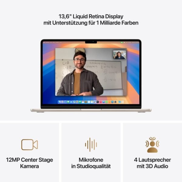 195949836114_6.jpg APPLE MacBook Air (2025), MW0W3D/A – 13,6 Zoll – Apple M4 M4 – 16 GB – 256 GB – Apple M4 – macOS