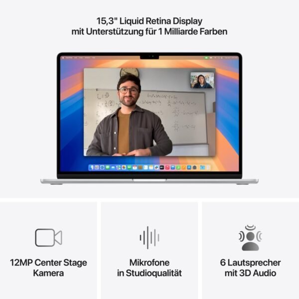 APPLE MacBook Air (2025), MW1G3D/A – 15,3 Zoll – Apple M4 – 16 GB – 256 GB – macOS