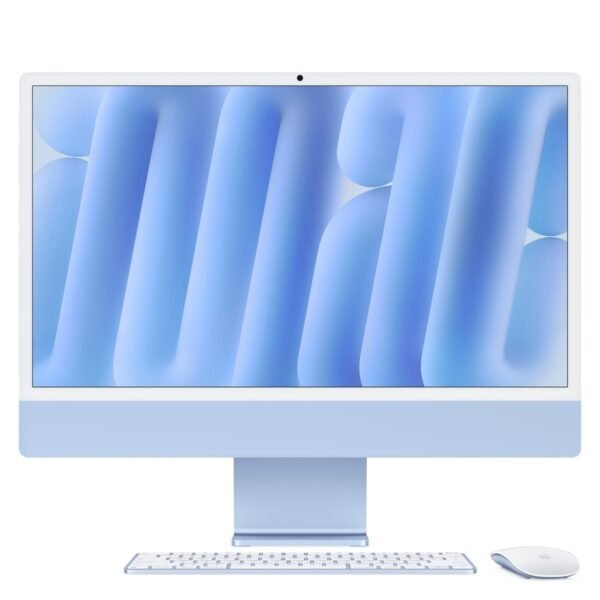 APPLE iMac (2024), MCR24D/A, All-in-One PC mit 23.5 Zoll Display, Apple M4 Chip, 24 GB RAM, 10-Core GPU, 512 GB SSD, Silber