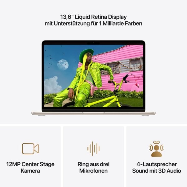 APPLE MacBook Air (2026) – 13,6 Zoll – Apple M5 – 16 GB – 512 GB – Apple M5 – macOS