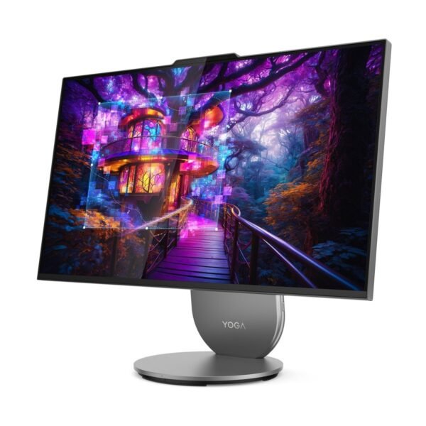 LENOVO Yoga AIO 27IAH10, All in One PC mit 27 Zoll Display, Intel® Core™ Ultra 7 Prozessor, 16 GB RAM, 1000 GB SSD, Grau