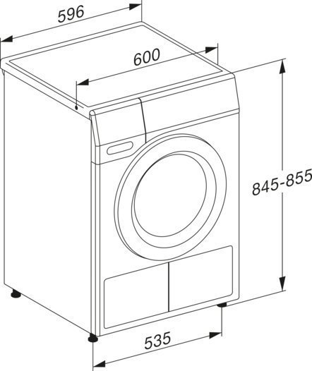 4002516888581_6.jpg MIELE TEB645WP EcoSpeed&8kg Wärmepumpentrockner T1 Chrome Edition (8 kg, Lotosweiß)