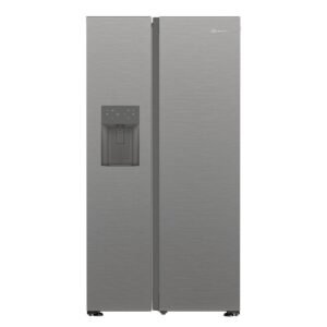 BAUKNECHT SBS IW E90 Pearl, Wasser- & Eiswürfelspender, Side by Side (578 l, E, 1790 mm hoch, Edelstahloptik)