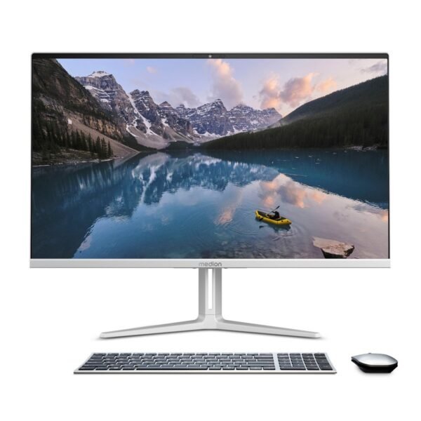 4061275246629_1.jpg MEDION MD 600019, Desktop PC mit 27 Zoll Display, Intel® Core™ 7 Prozessor, 32 GB RAM, 1 TB SSD, silber