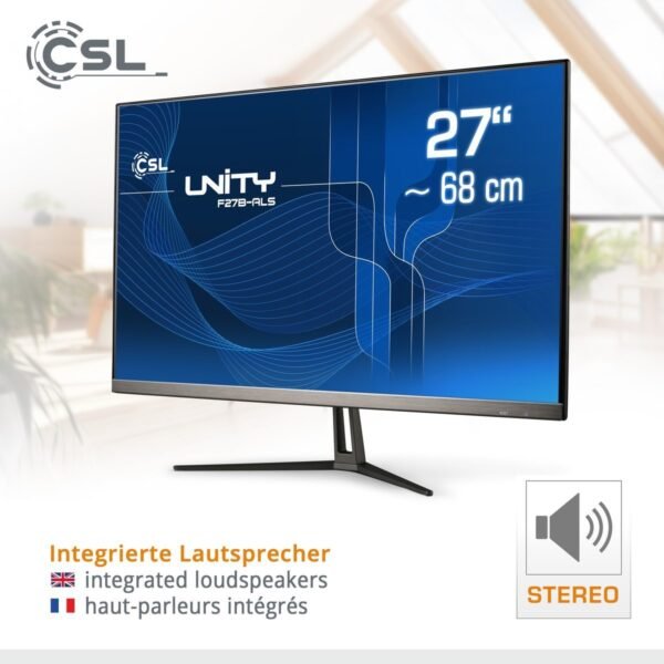 CSL Unity F27B-ALS, All-in-One-PC mit 27 Zoll Display, 32 GB RAM, 1000 GB SSD, Schwarz
