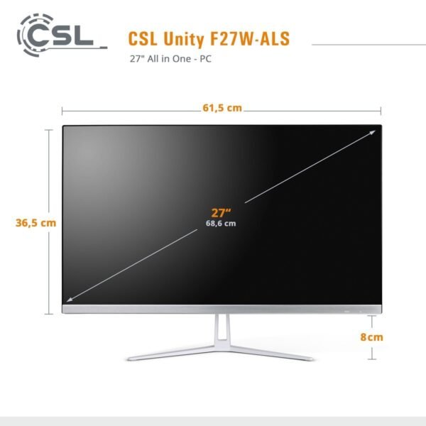 4061474206295_2.jpg CSL Unity F27W-ALS, All-in-One-PC mit 27 Zoll Display, 32 GB RAM, 256 GB SSD, Weiß