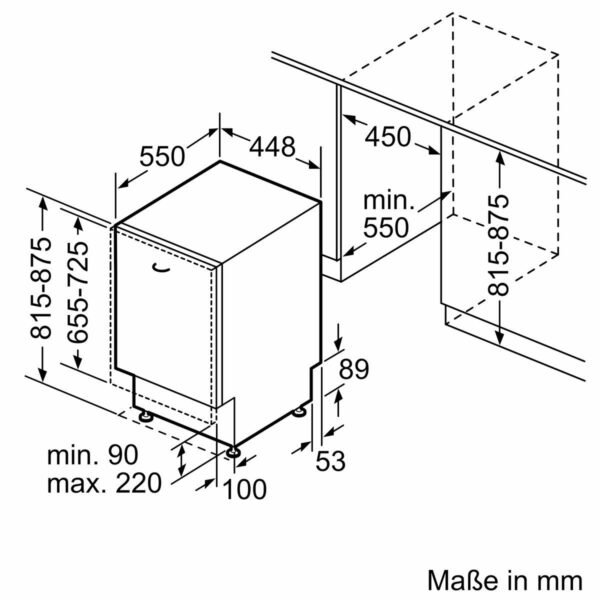 4242003981207_2.jpg SIEMENS SR63EX25KE iQ300 Geschirrspüler (vollintegrierbar, 448 mm breit, 44 dB (A), B)