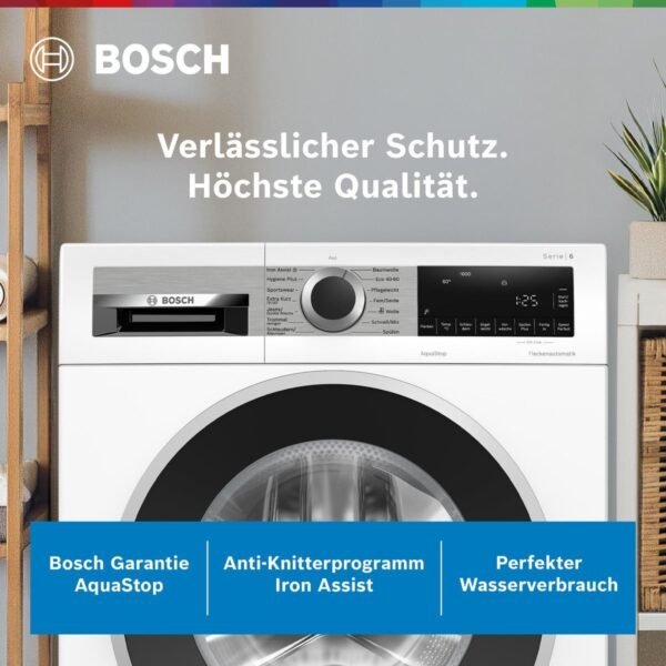 BOSCH WGG244140 Serie 6 Waschmaschine (9 kg, 1400 U/Min., A)