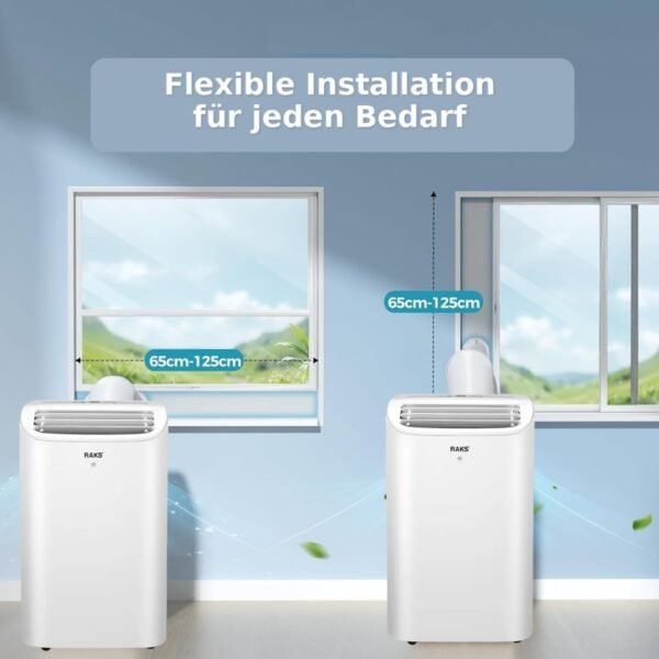 4251168381999_2.jpg JUNG RAKS PRO AIR 12 12000BTU mobiles Klimagerät Weiß (Max. Raumgröße: 30 m², EEK: A)