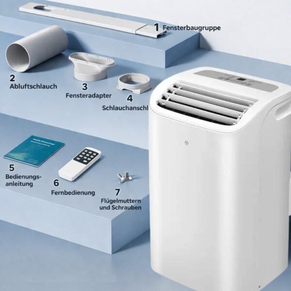 4251168381999_4.jpg JUNG RAKS PRO AIR 12 12000BTU mobiles Klimagerät Weiß (Max. Raumgröße: 30 m², EEK: A)
