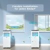 4251168399789_2.jpg JUNG RAKS PRO AIR 9 9000BTU mobiles Klimagerät Weiß (Max. Raumgröße: 20 m², EEK: A)