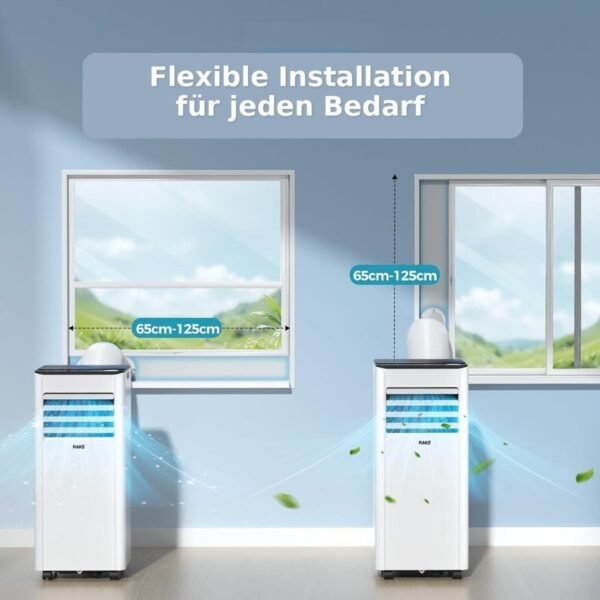 4251168399789_2.jpg JUNG RAKS PRO AIR 9 9000BTU mobiles Klimagerät Weiß (Max. Raumgröße: 20 m², EEK: A)