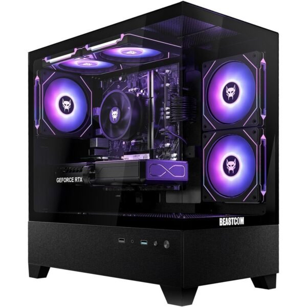 4255942100714_5.jpg BEASTCOM Q5 Pro Gaming, Gaming PC mit AMD Ryzen™ 7 5700X Prozessor, 32 GB RAM, 1 TB SSD, NVIDIA, NVidia GeForce RTX™ 5060 Ti, Windows 11 Home