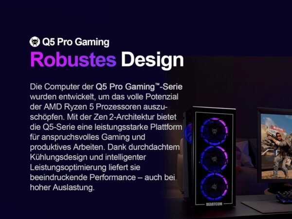 4260745324496_6.jpg BEASTCOM Q5 | Pro Gaming, Gaming-PC mit AMD Ryzen™ 5 4500 Prozessor, 16 GB RAM, 1 TB SSD, NVIDIA, NVidia GeForce RTX™ 3050, Windows 11 Home