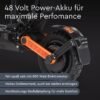 JOYOR S8E Elektroroller mit Sitz 45 km/h E-Scooter (10 Zoll, Schwarz)