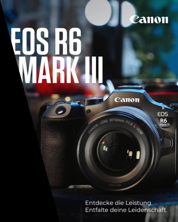 4549292246292_2.jpg CANON EOS R6 Mark III Body Spiegellose Systemkamera, 7,5 cm Display Touchscreen, WLAN