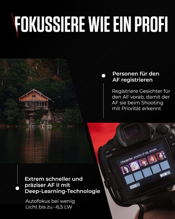 4549292246292_4.jpg CANON EOS R6 Mark III Body Spiegellose Systemkamera, 7,5 cm Display Touchscreen, WLAN