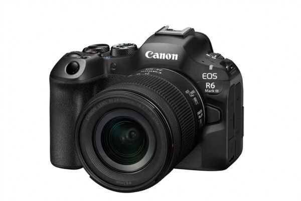 CANON EOS R6 Mark III Kit Spiegellose Systemkamera mit Objektiv 24-105 mm, 7,5 cm Display Touchscreen, WLAN
