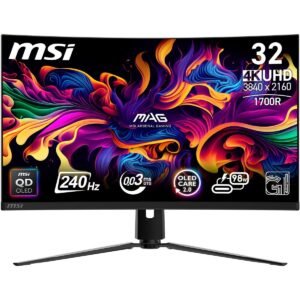 MSI MPG 321CURXDE QD-OLED 32 Zoll  UHD 4K  Gaming Monitor  0,03 ms Reaktionszeit 240 Hz