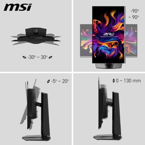 MSI MPG 272URX QD-OLED 27 Zoll  UHD 4K  Gaming Monitor  0,03 ms Reaktionszeit 240 Hz