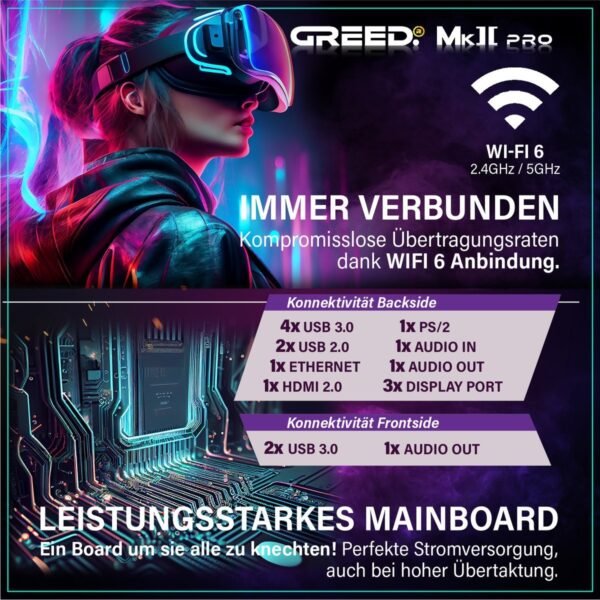 4742024631421_5.jpg GREED MK2 Pro AMD – 32GB RAM, Gaming PC mit AMD Ryzen™ 7 Ryzen 7 5700X Prozessor, 32 GB RAM, 1 TB SSD, NVIDIA GeForce RTX™ 5070, Windows 11 Pro