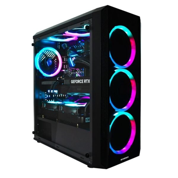GREED MK2 Pro Intel – Gaming PC, Gaming-PC mit Intel® Core™ i7 12700F Prozessor, 16 GB RAM, 1 TB SSD, NVIDIA GeForce RTX™ 5070, Windows 11 Pro