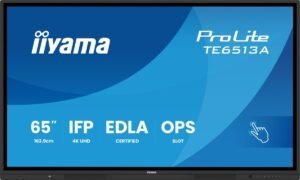 IIYAMA TE6513A-B1AG 65 IN UHD IR 40P T POINTS 4K UHD Monitor (Flat, 64,5 Zoll / 163,9 cm, UHD 4K)