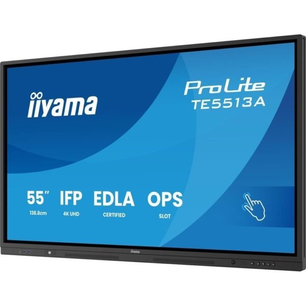 IIYAMA TE6513A-B1AG 65 IN UHD IR 40P T POINTS 4K UHD Monitor (Flat, 64,5 Zoll / 163,9 cm, UHD 4K)