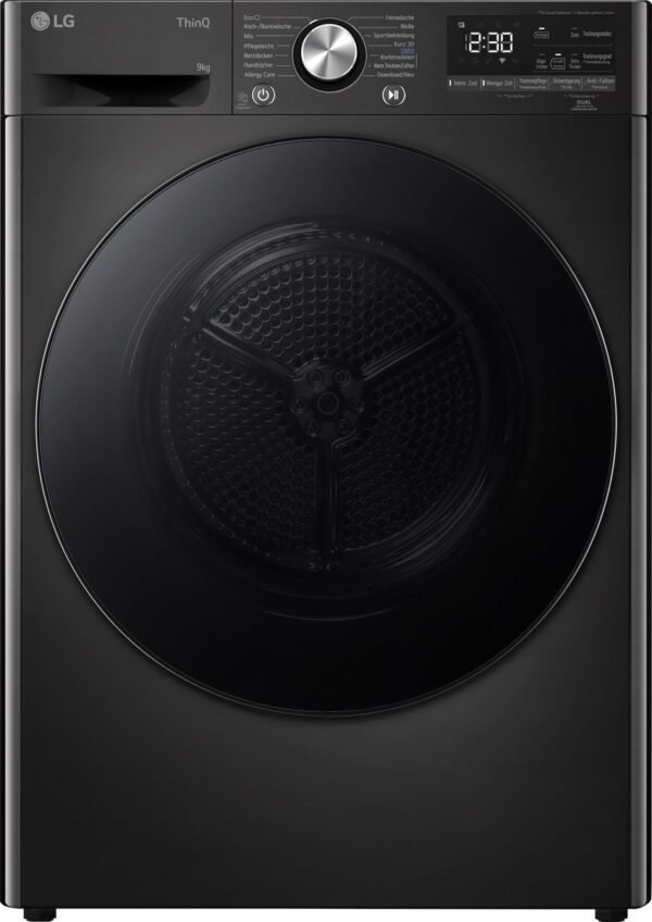 LG RT90V9B Wärmepumpentrockner (9 kg, Schwarz)