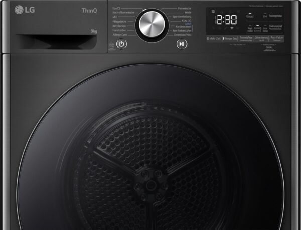 LG RT90V9B Wärmepumpentrockner (9 kg, Schwarz)
