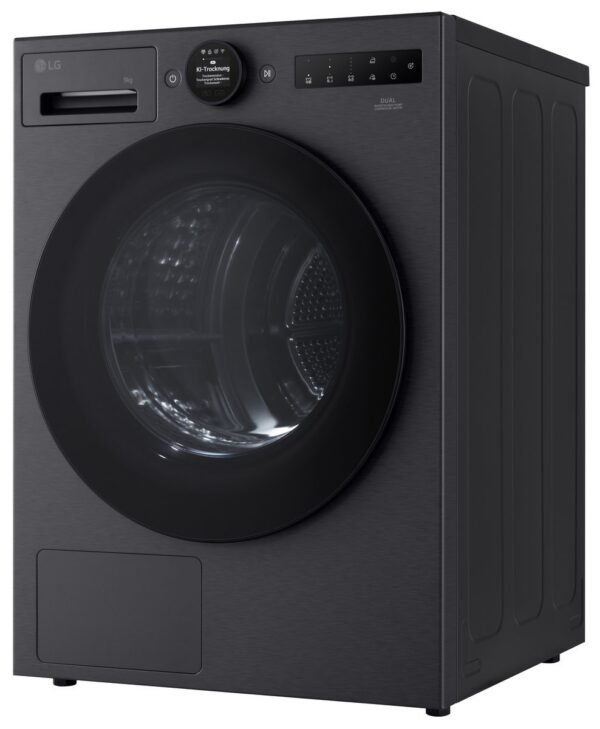 LG RT90X8B Wärmepumpentrockner (9 kg, Metallic Black)