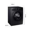 8806097064336_2.jpg SAMSUNG DV90DG52A0ABEG Trockner (9 kg, Schwarz)