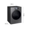 SAMSUNG DV90F09F4SU2 Wärmepumpentrockner DV90F/24 (9 kg, Dark Silver)
