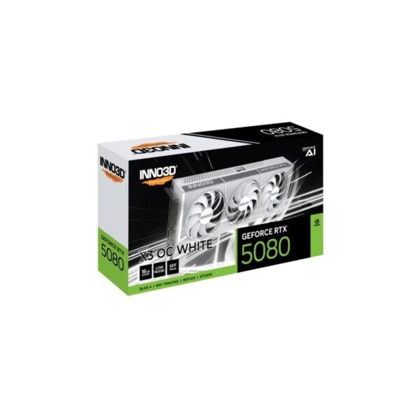 INNO3D GeForce RTX 5080 X3 OS WHITE (NVIDIA, Grafikkarte)