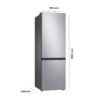 SAMSUNG RL34C600CSA/EG Kühlgefrierkombination (C, 344 l, 1853 mm hoch, Edelstahl Look)