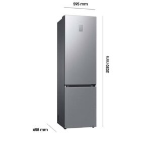 SAMSUNG RL38C775CS9/EG Kühlgefrierkombination (C, 390 l, 2030 mm hoch, Premium Edelstahl Look)