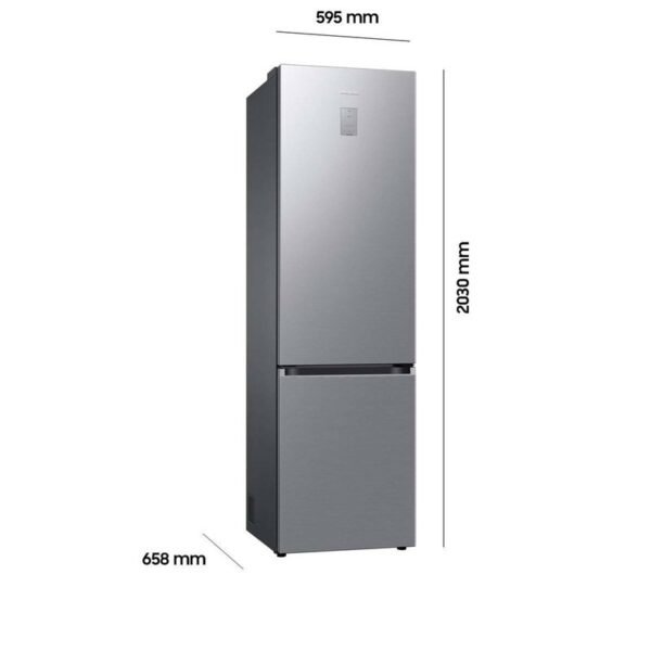 SAMSUNG RL38C775CS9/EG Kühlgefrierkombination (C, 390 l, 2030 mm hoch, Premium Edelstahl Look)